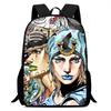Zaino Scolastico per Bambini del Cartone Animato JoJo's Bizarre Adventure Leggero Ergonomico a Doppia Spalla Con Disegno Stampato Voti