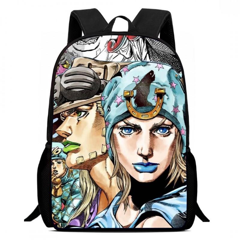 Zaino Scolastico per Bambini del Cartone Animato JoJo's Bizarre Adventure Leggero Ergonomico a Doppia Spalla Con Disegno Stampato Voti