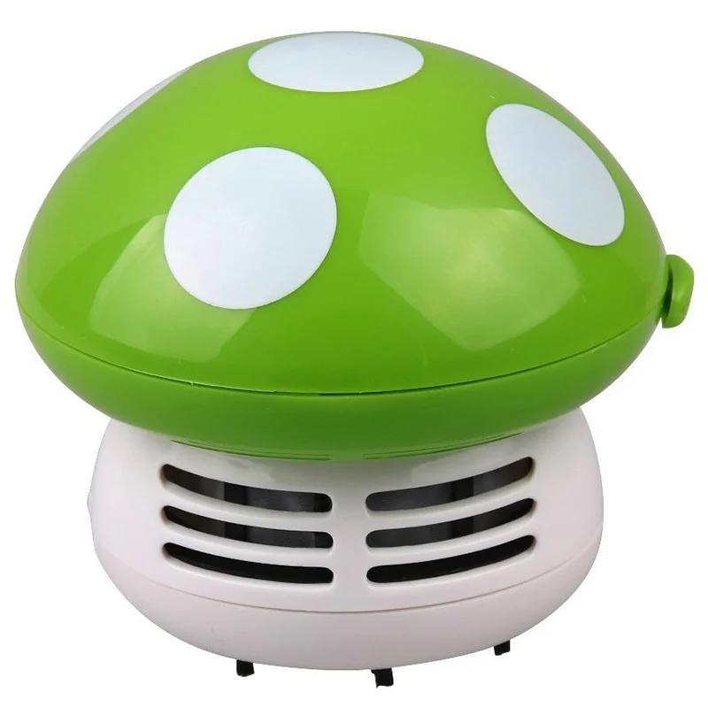 Cute Mini Mushroom Cleaner Desk Desktop Dust Vacuum Cleaner