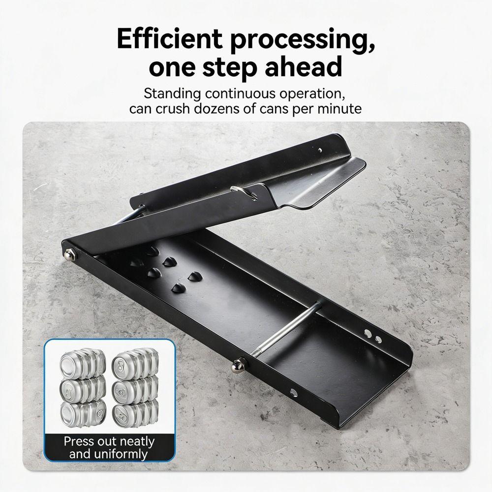 Lever Action Foot Operated Can Crusher High-Efficiency Thickened Durable Household Can Crusher Effort-Saving Non-Slip