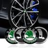 2025 Hot 4Pcs 56mm Car Hub Cap Badge Logo Decal For Skoda Octavia KAMIQ KODIAQ SUPERB RAPIDFABIA YETI Wheel Sticker Styling Acce