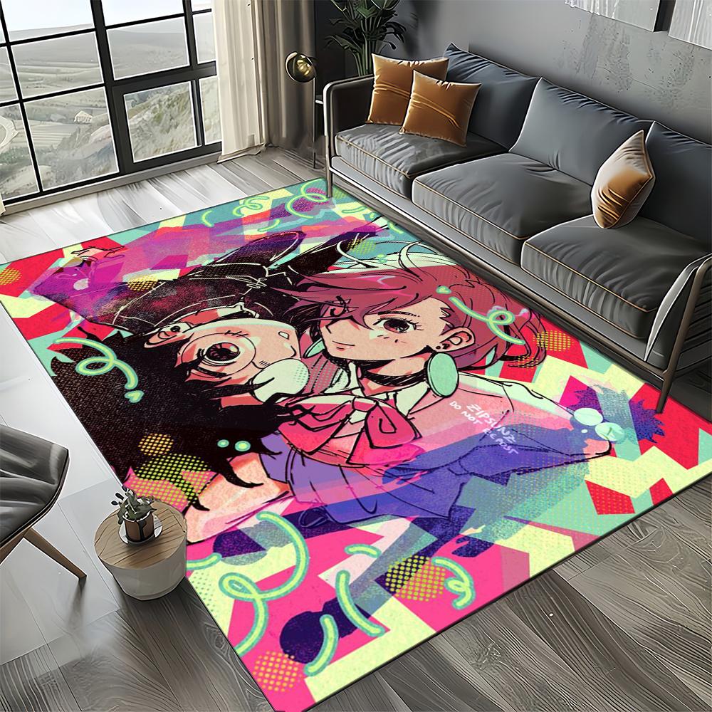 3D DAN DA DAN Anime Cartoon Teppich für Wohnzimmer Schlafzimmer Zuhause Sofa Dekoration, Kinder Spiel Rutschfeste Bodenmatte Geschenk