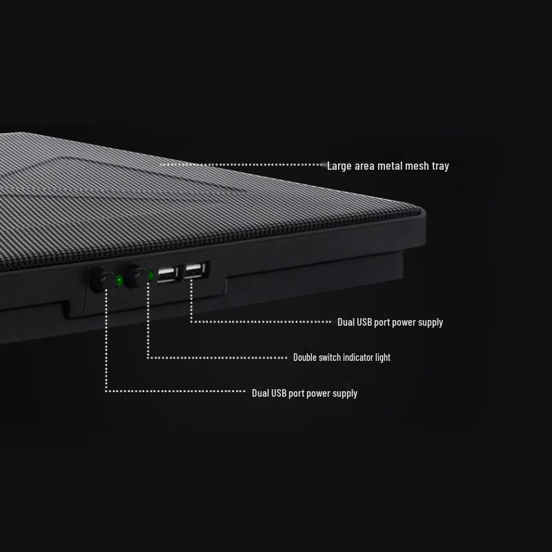 EKL 15.6-inch Laptop Cooling Pad with Adjustable Fan Speed