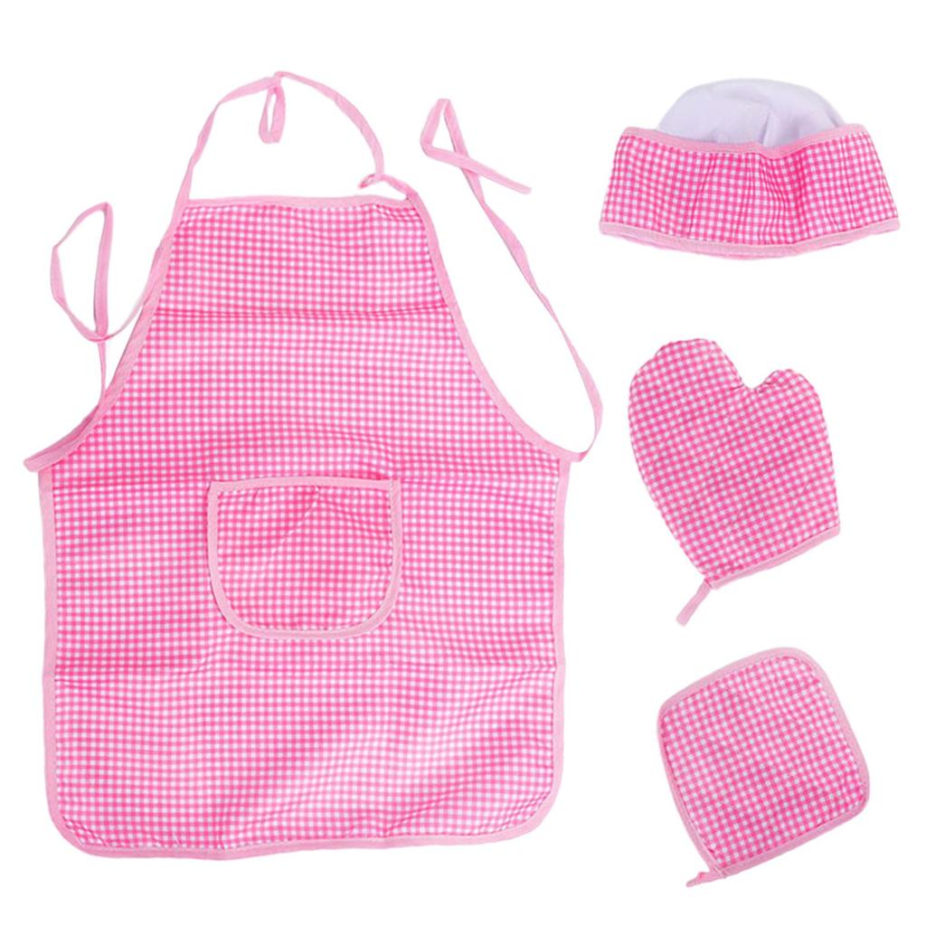 Apron And Hat Set with Oven Mitt - Culinary Play Costume