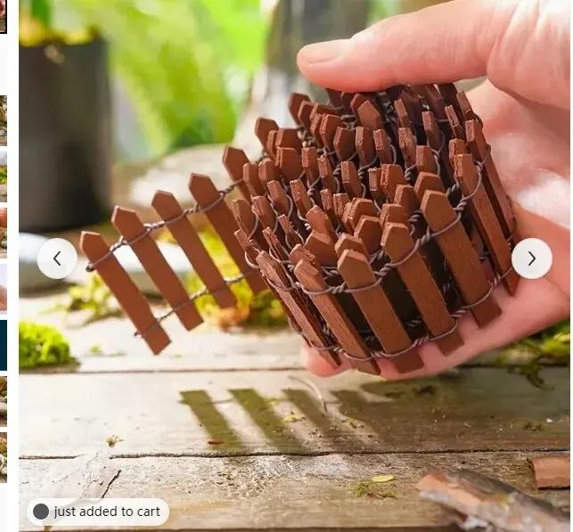 

1 шт. Мини-забор, сад и украшение для бонсай, сказочный садовый забор, деревянное украшение, DIY HandicraftProject Мини-заборчик ярко-розовый