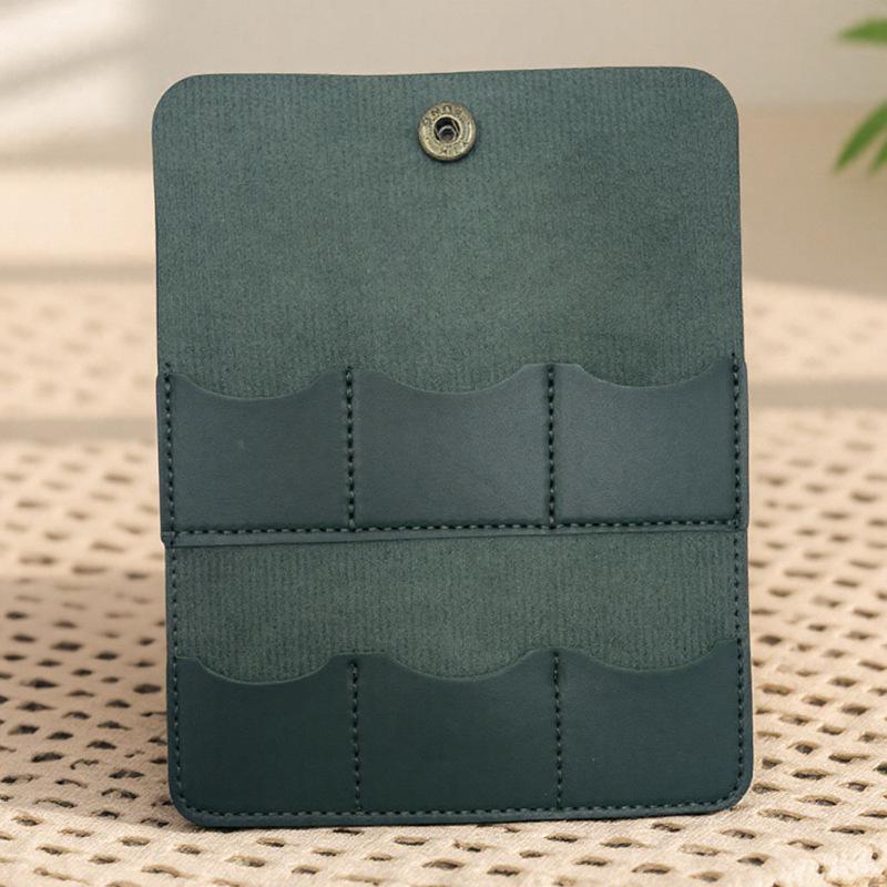 Portable PU Leather Guitar Pick and Multi-Card Storage Case for Mobile Phones