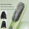 Cross-border Mini LCD Hair Straightening & Curling Comb - Dual-Use Negative Ion Splint for Damage-Free Styling