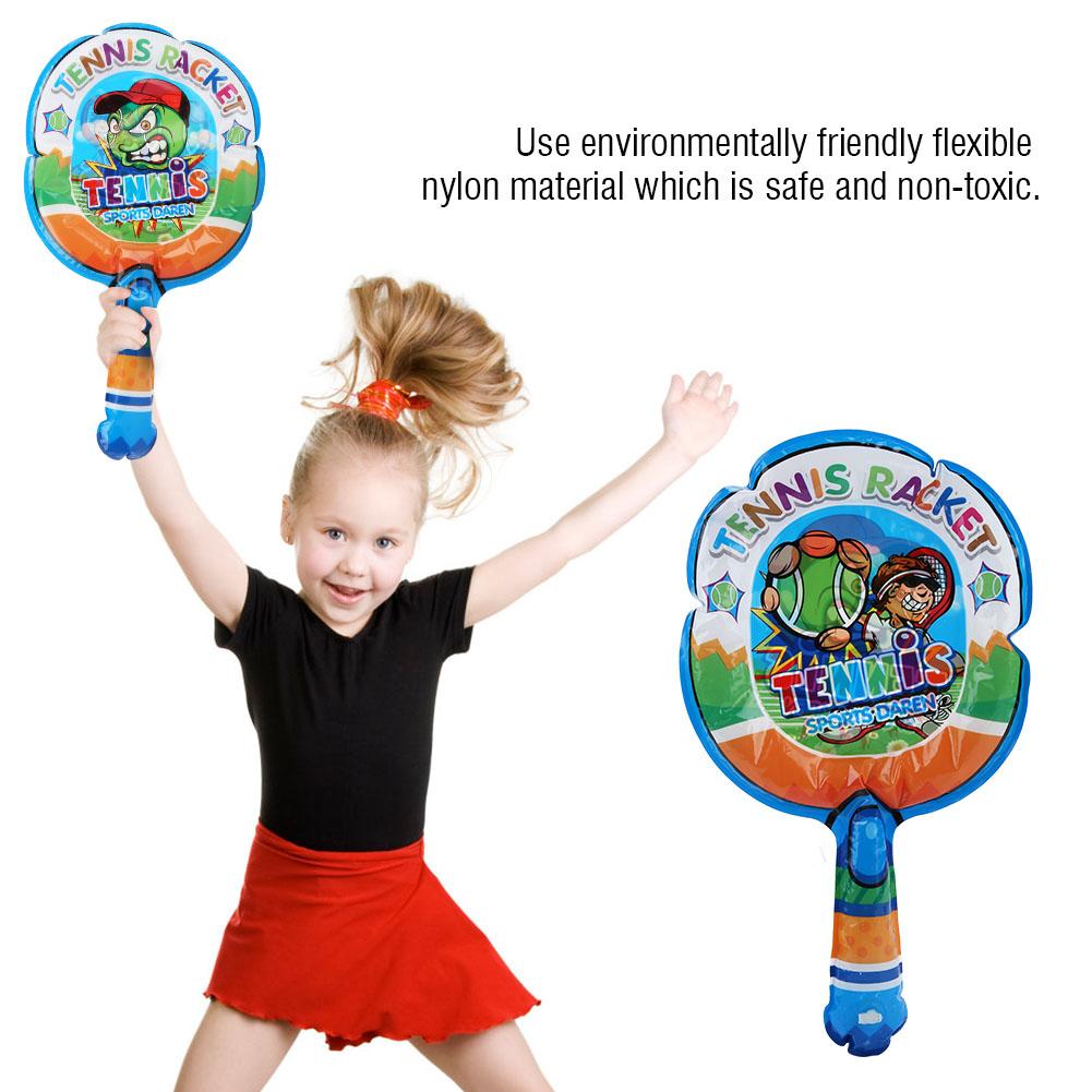 2 Pezzi Racchetta da Badminton Gonfiabile Leggera per Bambini Giocattolo Sportivo   1 Pezzo Pallina Gonfiabile