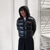 26 Foreign Trade Cross-border European Goods Paris Letters Winter Hooded Warm Thickened Bread Cotton Jacket Men and Women