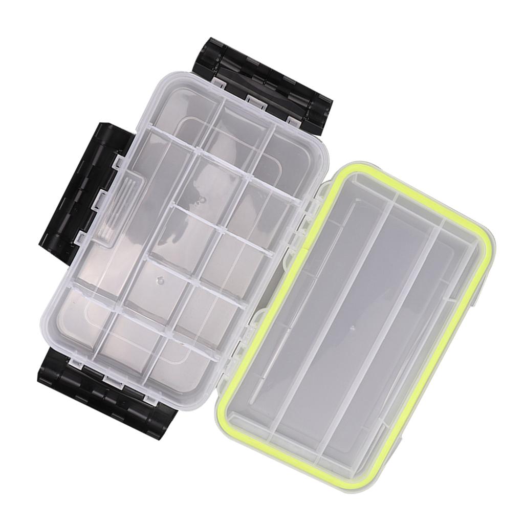 Transparent Plastic Storage Box with Removable Divider Fishing Tackle Fish Hook Protection Box