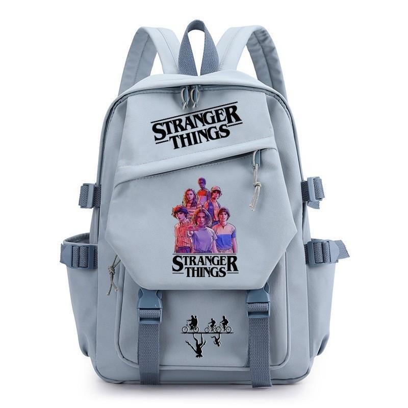 Stranger Things Teenage Printed Backpack Large Capacity Student Schoolbag