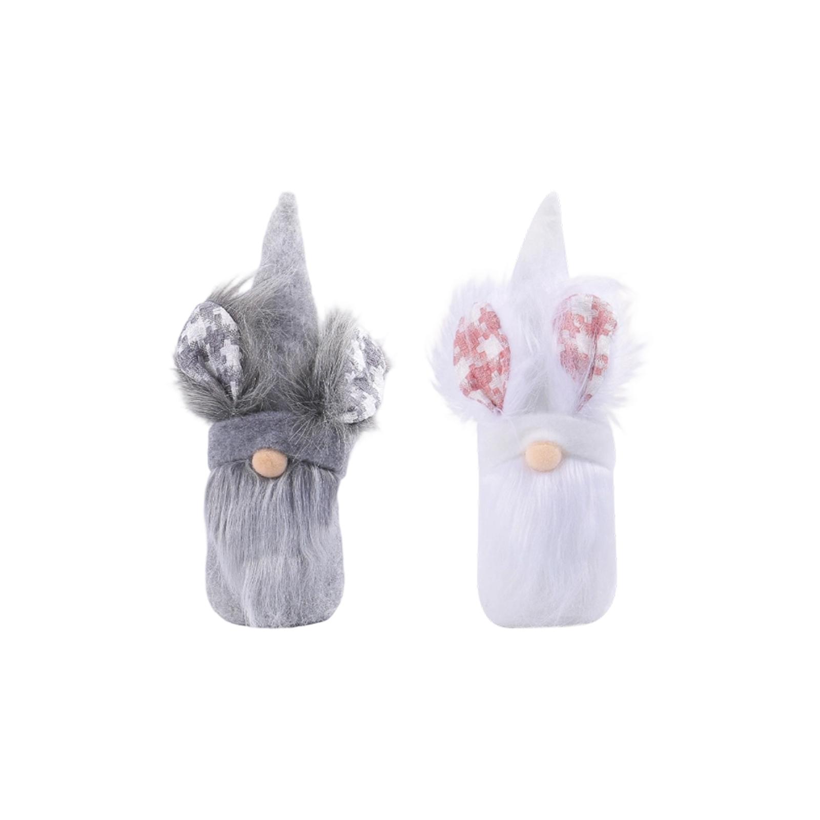 

Cozy Faceless Gnome 2-Piece Set – Adorable Dwarf Decor Figurines For Home, Shelves & Festive Occasions One Size
