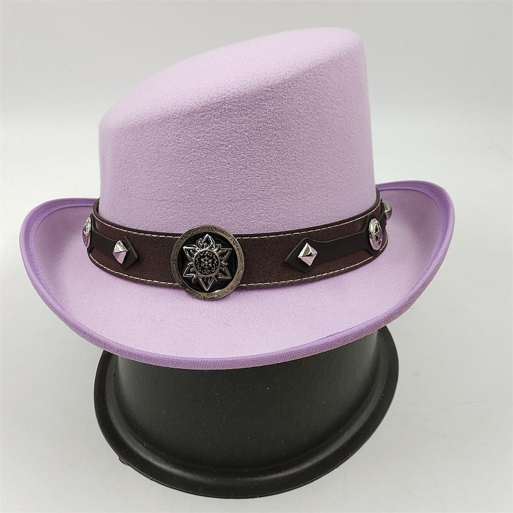 2025 New High Quality Man Fedora Unisex Gentleman Round Top Cap Cosplay Derby Bowler Hat British Shape Hat Autumn Magic Hat