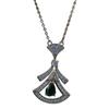 Baojia Luxury Ruby Diamond Clavicle Necklace for Women