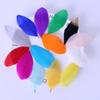 50Pcsdiy Jewelry Accessories Feather Big Floating Metal Clip Feather Swan Hair Jewelry Clothing Accessories Materials