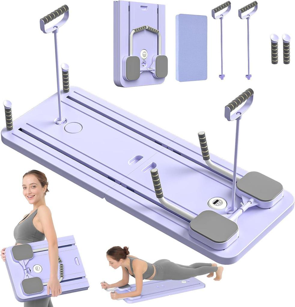 Foldable Multifunctional Fitness Board: Ab Trainer, Chest Muscle Trainer & Pilates Plank Device