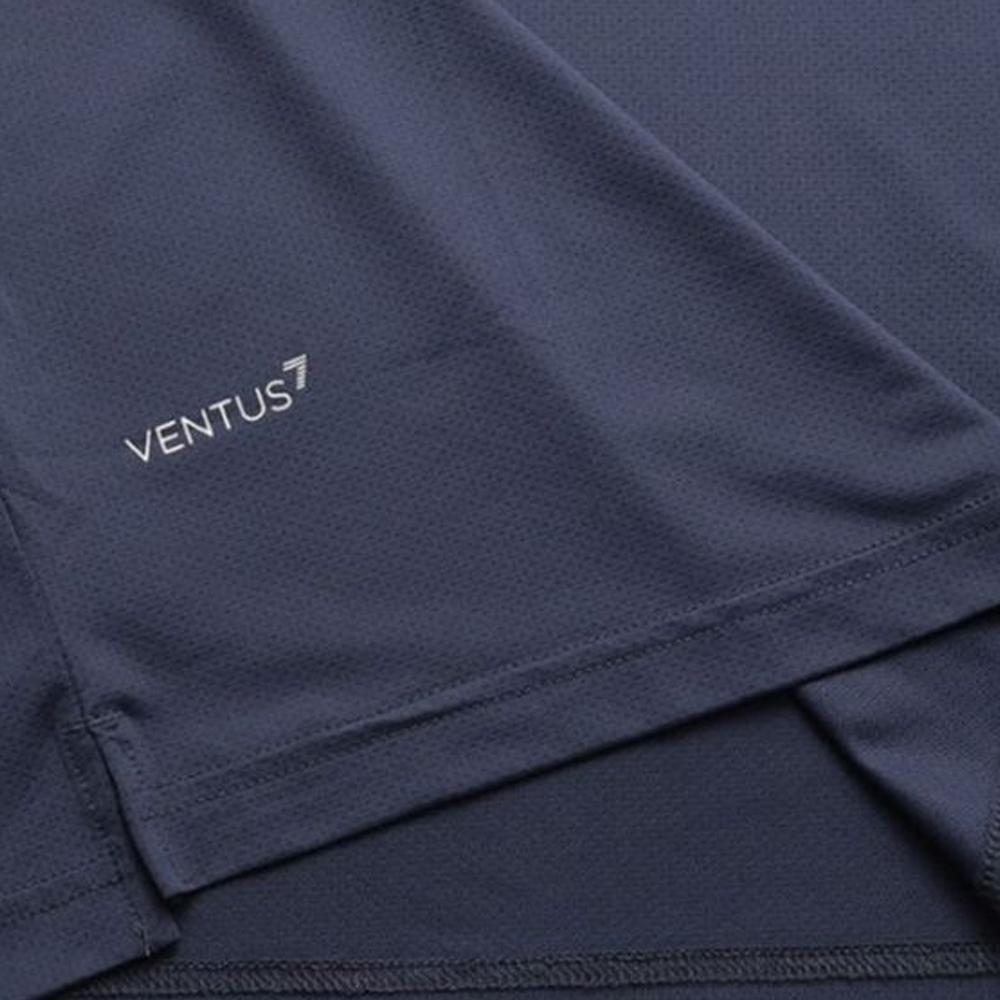 Emporio Armani EA7 Series Letter Logo Print Mesh Spliced Short Sleeve T-Shirt Men tops Blue 8NPT22-PJEMZ-1554