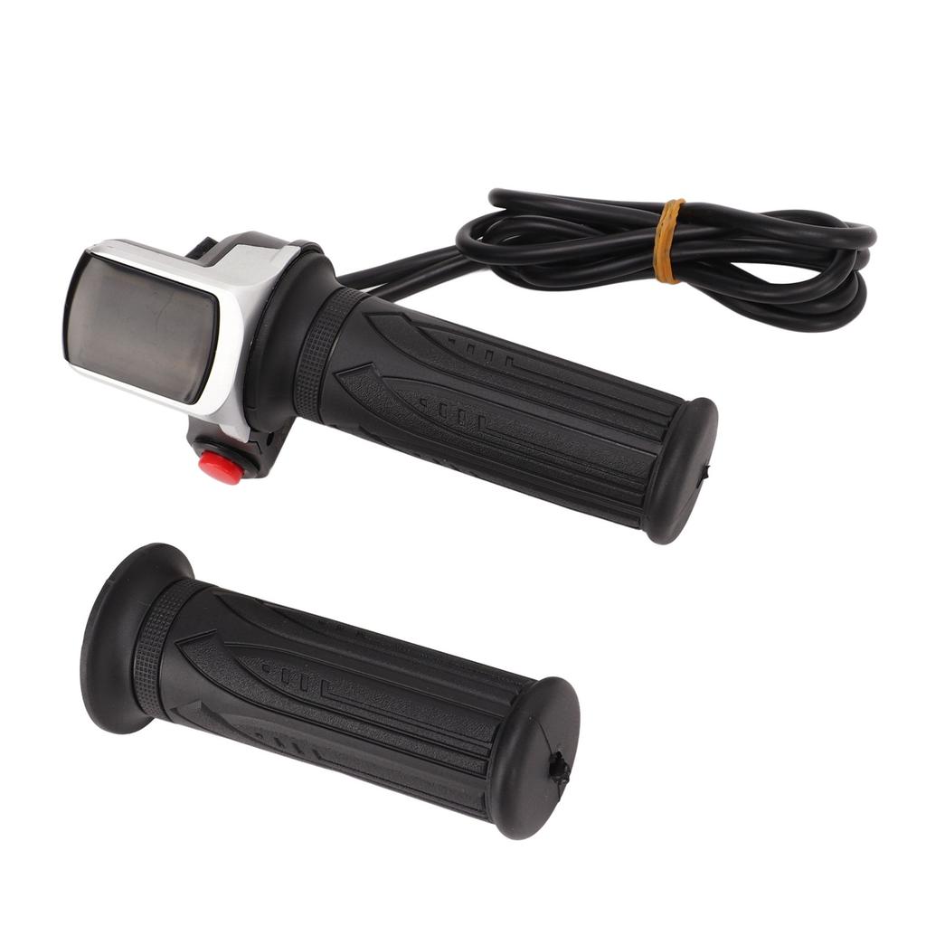 E Scooters Throttle Grip Comfortable Waterproof Adjustable Electric Bike Speed Governing Throttle Grip with LCD Display