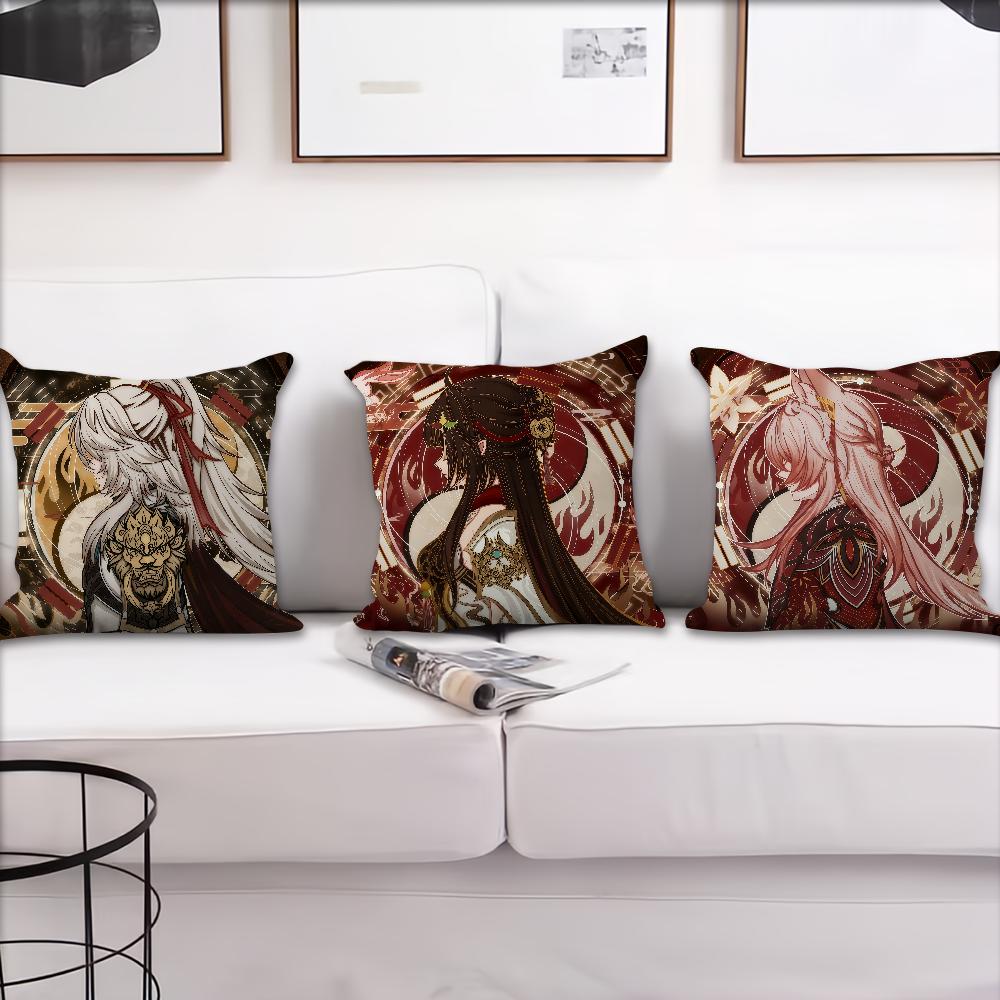 Honkai Star Rail cool c Game cushion cover Pillow Cover Decoration Room Home Sofa living Office Car Nordic Simplicity