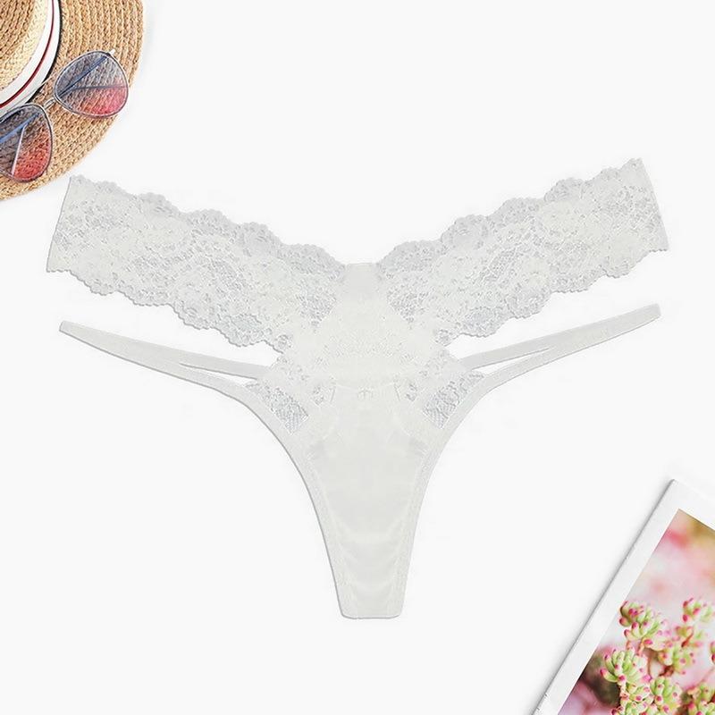 Sex Panties, Lace Transparent Sexy Women's Panties Low-rise Thong