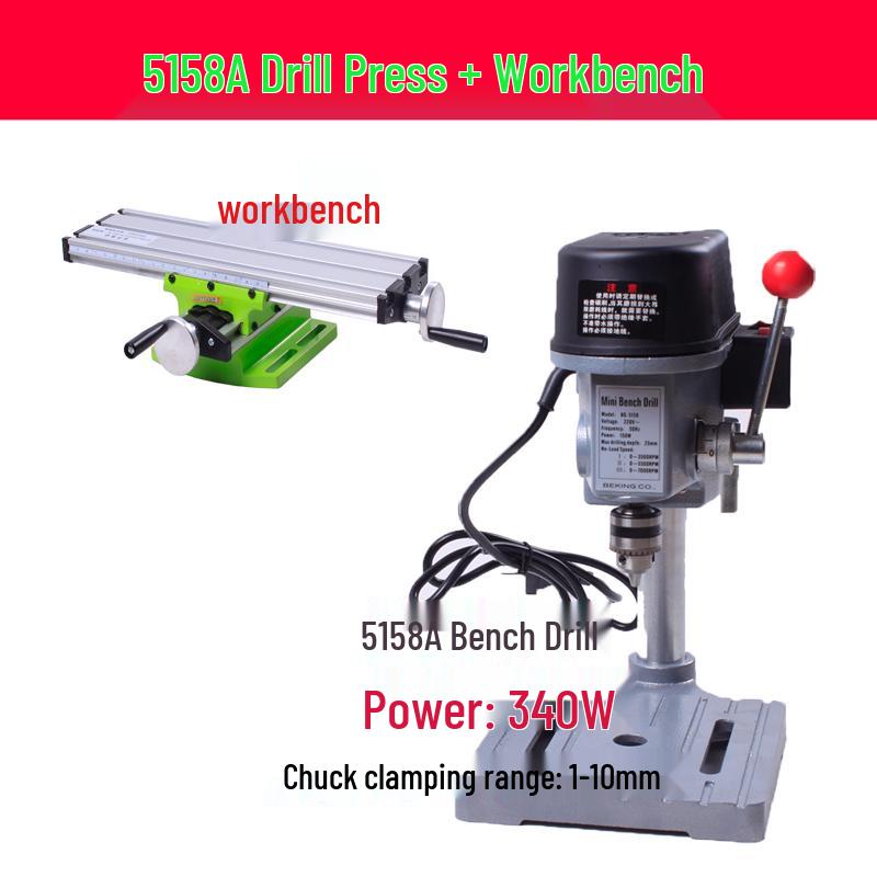 Compact High-Speed Bench Drill: Multifunctional Mini Drill Press for Bead Making and Milling