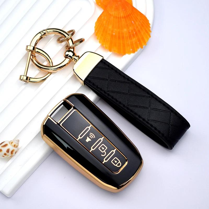Soft TPU Smart Car Key Case Cover For Ssangyong Korando C Rexton W Ssangyong Actyon Kyron Rodius Tivolan Shell Fob Holder