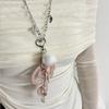 Harajuku Musical Notes Necklace Y2K Furball Wing Chain Choker Heart Pendant Necklace  Subculture