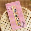 1pc/4pc Cartoon Panda Metal Bookmark Creative Exquisite Cartoon Animal Blessing Text Cultural and Creative Gift Student Gift