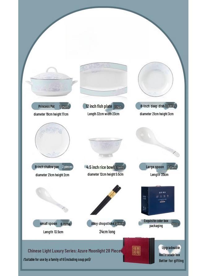 Mod Lanka Light Luxury Ceramic Tableware Set