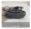 Women's 2026 Stylish Textured Denim Large Capacity Single Shoulder and Crossbody Bag