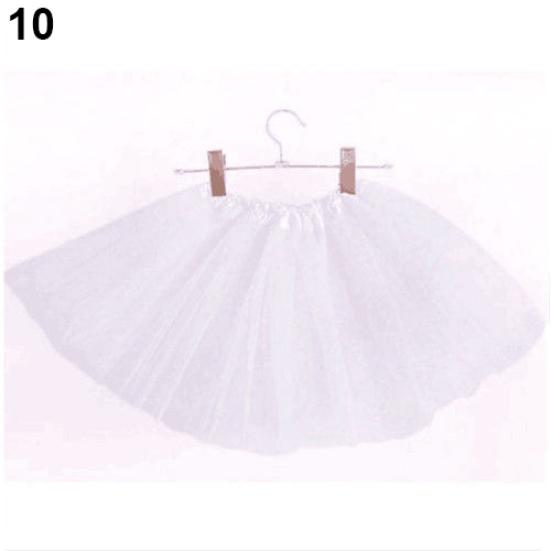 Dětská Dívčí Roztomilá Nadýchaná Tylová Spodnička Tutu Sukně Baletní Taneční Kostým