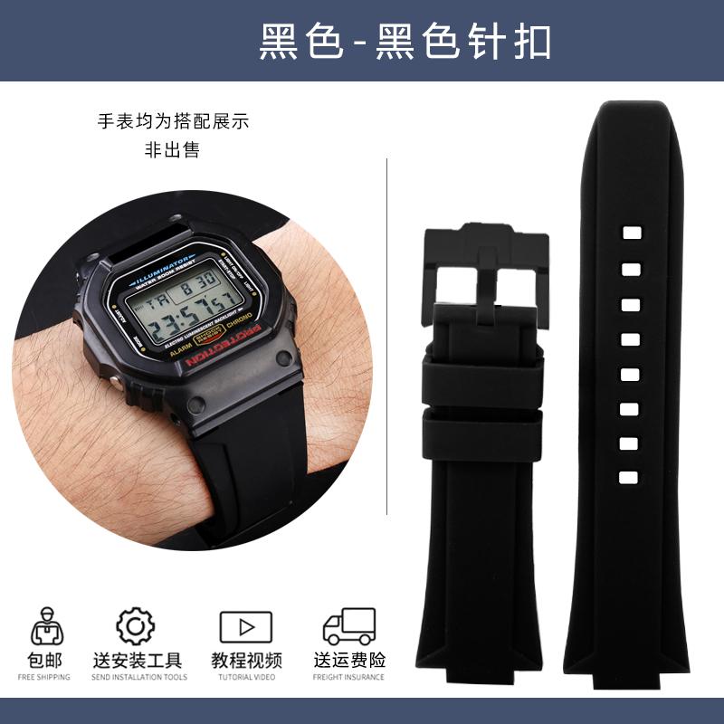 For G-SHOCK Casio GW6900 DW5600 GW-B5600 GM-5600 waterproof Raised silicone strap DW-5600 soft men's bracelet 24-16mm Convex