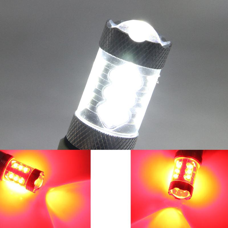 High Power S25 1156 BA15S BAU15S 80W P21W LED Car Reverse Backup Lamp Sourcing Light White/Red/Yellow Headlight Driving Light