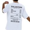 T-shirt da Donna Salvation Stampa Posteriore Versetto Biblico Oversize Divertenti Streetwear T-shirt Cristiane Jesus Fede Magliette Regali Top Unisex