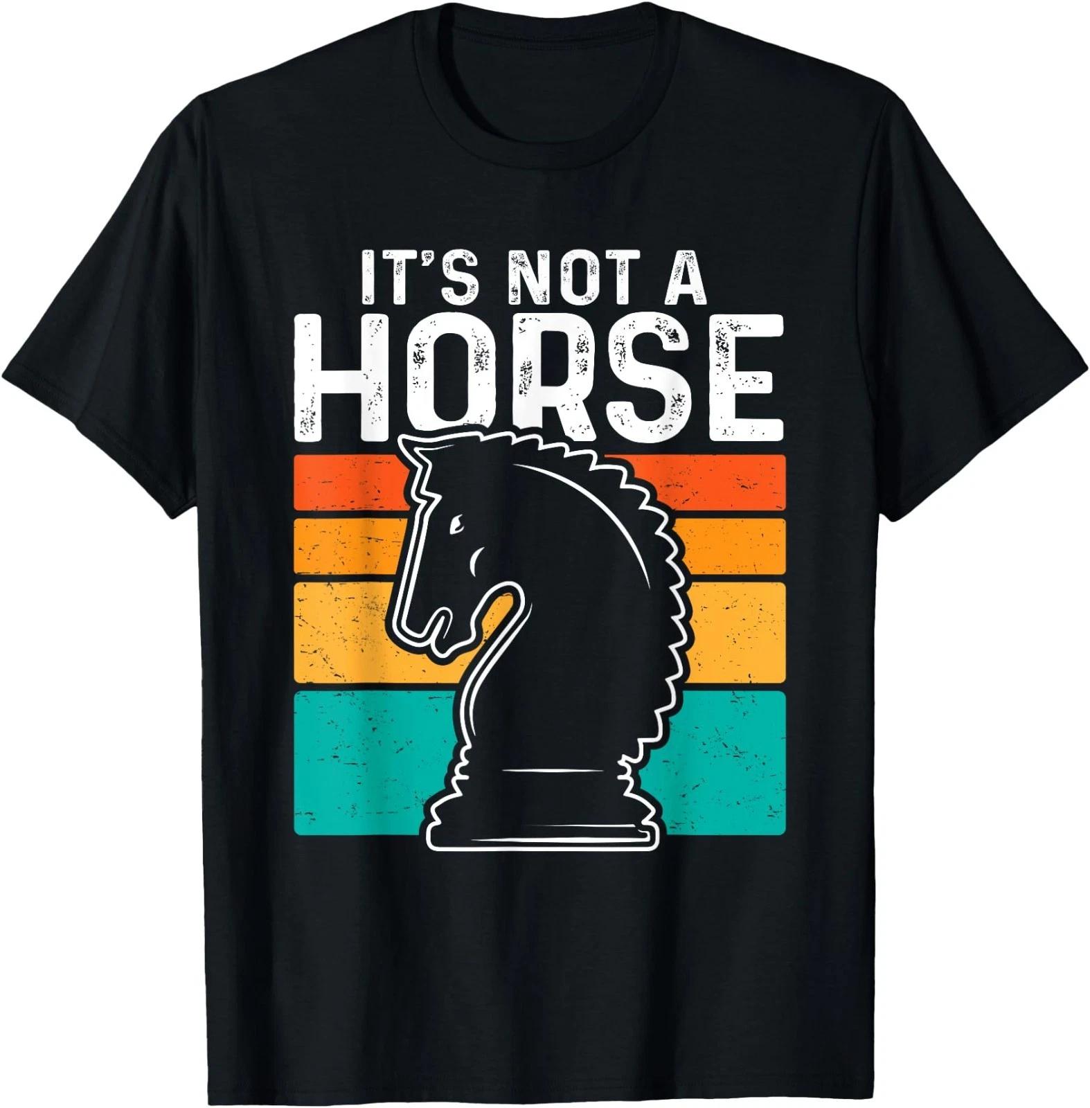 Funny Chess Shirt Its a Knight Its Not a Horse Vintage mens T-Shirt 2XL