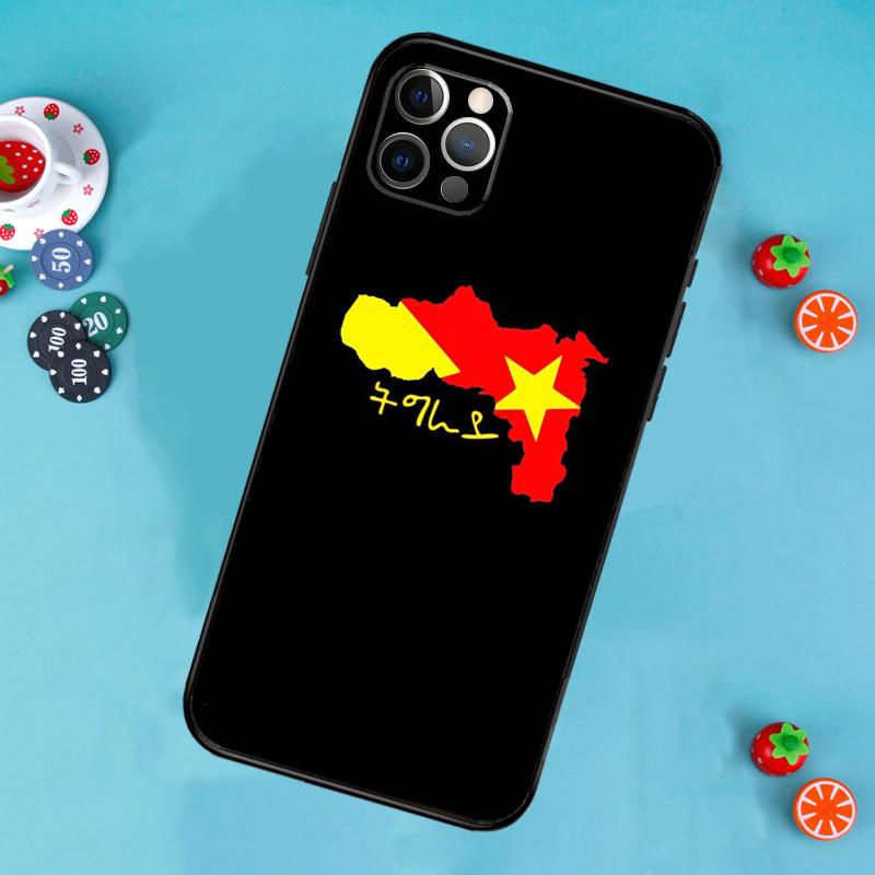 Tigray Flag Phone Case For iPhone 17 Air 14 16 15 11 12 13 Pro Max 12 13 mini 15 16 Plus 16e Cover Funda