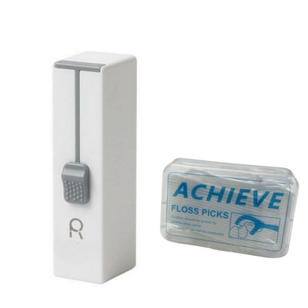 1 Bach Portable Dental Floss Storage Box Automatic Case + Dental Floss 50p