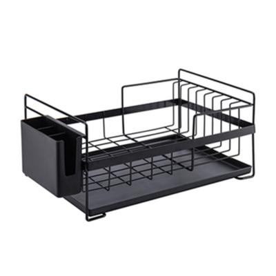 Kitchen Dish Drainer Drying Rack Holder Plates Cup Tableware Bowl Shelf Basket
