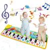 110x36cm Musical Piano Mat Toddle Mat Musical Carpet Toddlers Keyboard with 8 Dinosaur Sounds Baby Mat Educational Toys for Kids