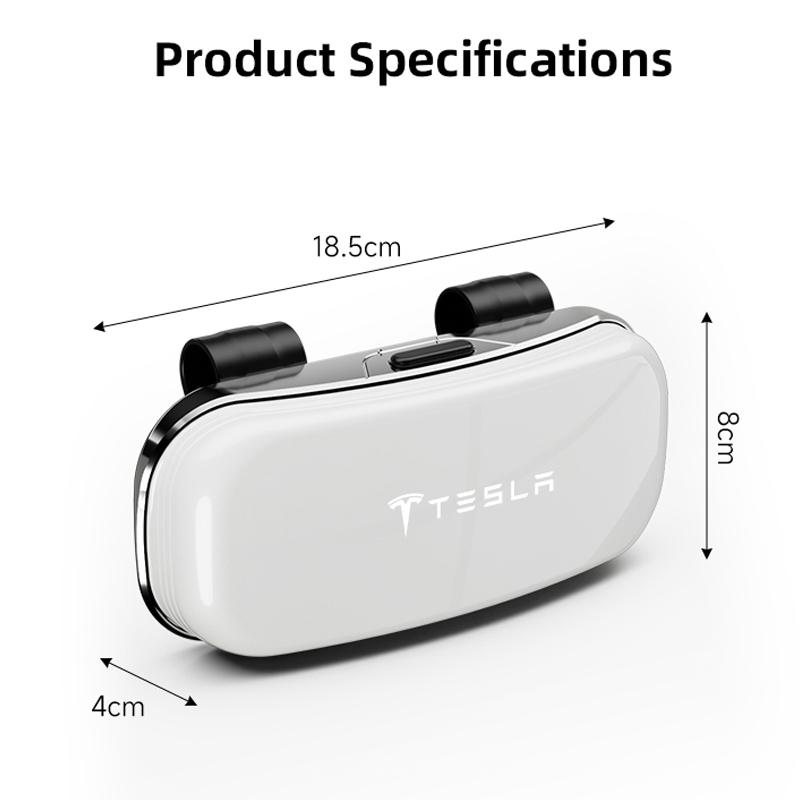 Car Sun Visor Sunglasses Case Glasses Holder Car Accessories Glasses Box For Tesla SpaceX Model 3 Y S X Y-Eur Highland Roadster