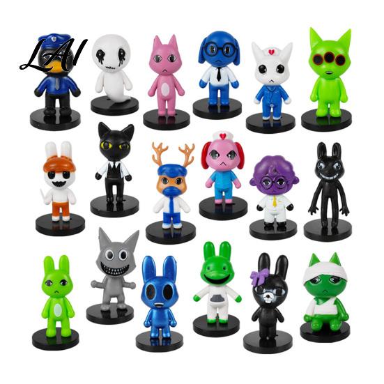 Tierische Dekorationsfiguren 6/12/18 Stück Horror-Spiel-inspirierte Figur Cartoon Sammelfigur Figur PVC Charakter Statue Geschenke für Fans Figur