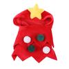 Dogs Christmas Costume Pet Xmas Tree Headwear Cat Apparel Festive Red