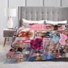 Warm Soft Blankets Travel Office Britneys Spears  Throw Blanket  Flannel Bedspread For Couch Chair Print Sofa Bed Cover