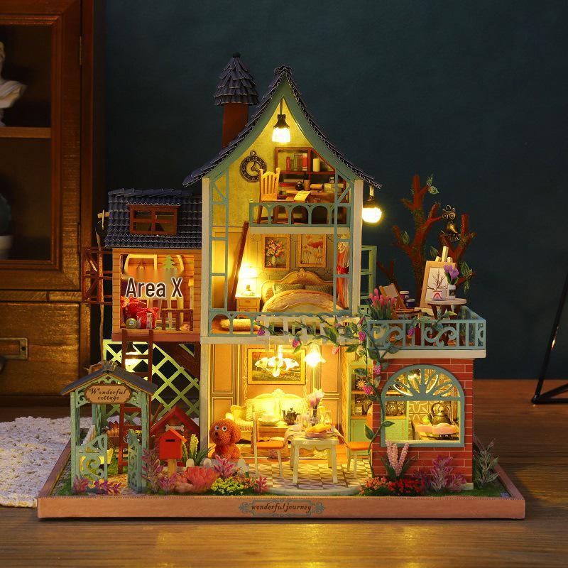 Jungle Secret DIY Villa Model ES002: Creative Handmade House Toy