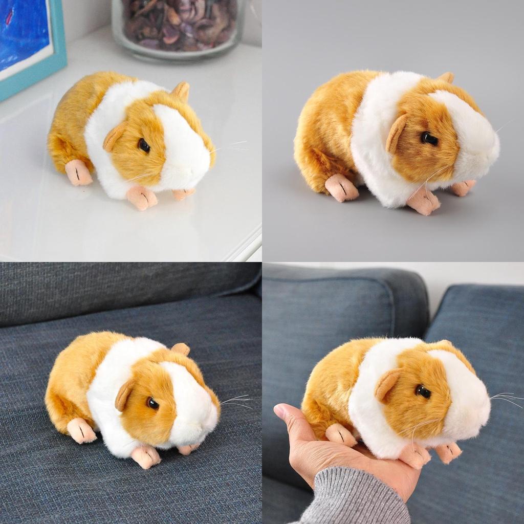 Lifelike Orange Guinea Pig Plush Toy For Children's Collection Gifts