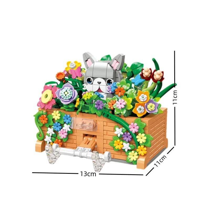 KNEW BUILT Carrot Potato DIY Potted Plant Model Building Block Toys-Great for Early LearningDesk & Home DecorFestival Present