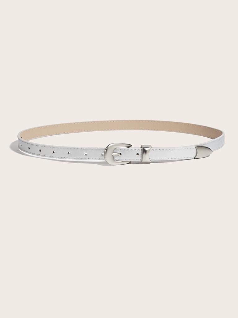 Retro Niche Belt Women's New Casual Fashion Belt Versatile and Simple Paired with Jeans Decoration Belt Ins Style Black