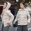 Winter Warm Fleece Coat for Middle-Aged Moms, Thick Cotton Jacket for Women, Fashion Overcoat for Senior Ladies