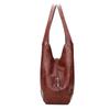 Vintage Handbag For Women Soft PU Leather Shoulder Bag Large Capacity Luxury Lady Purse Brand Shoulder Bag Shopping Bag