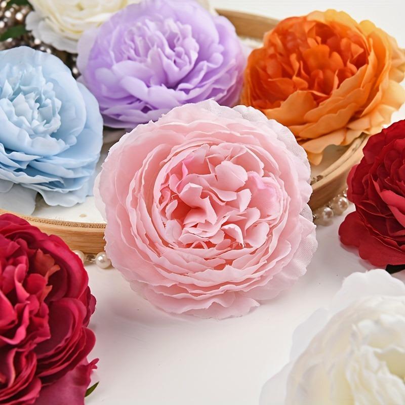 5/10Pcs Peony Artificial Flowers Head 7.5cm Fake Flowers for Home Decor Garden Wedding Decoration DIY Garland Bouquet Accessory